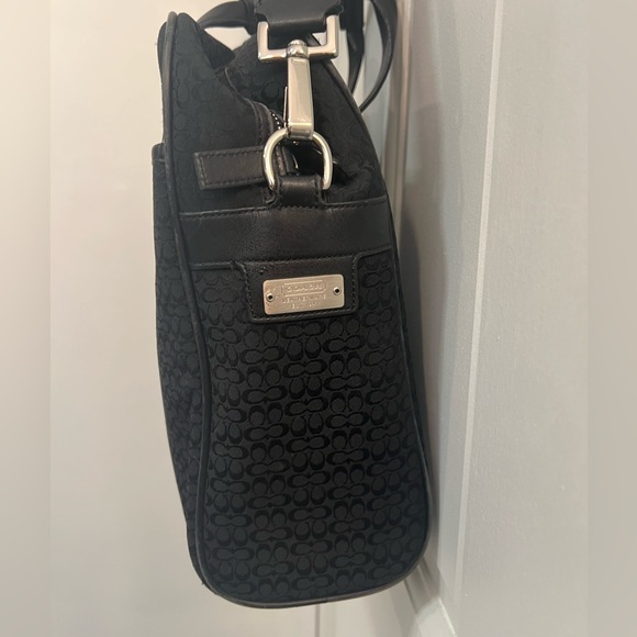 Coach Unisex Hudson Commuter Signature Briefcase Laptop Travel Bag Black - Picture 2 of 9